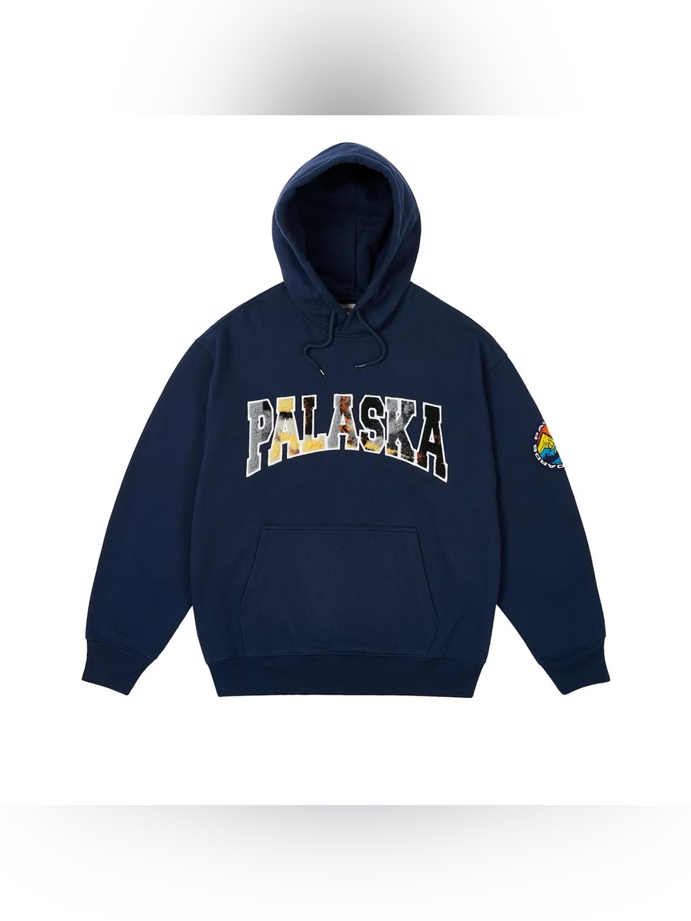 Palace Appalachian Hood Navy FW24 Graphic Logo Hooded Sweatshirt ‘Palaska’ XL
